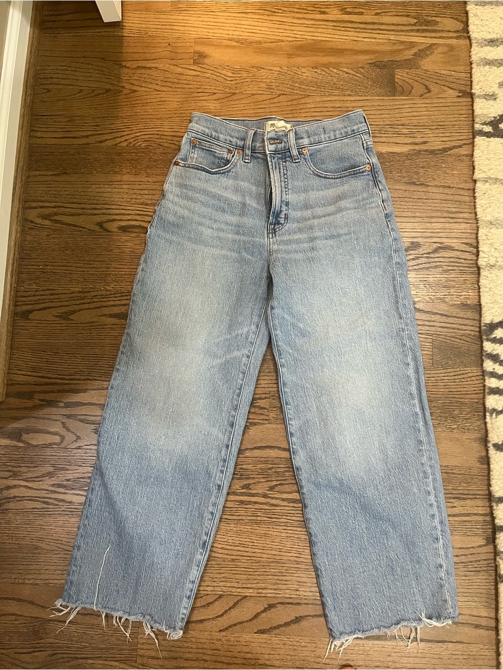 Madewell “The Perfect Vintage Wide-leg Crop Jean” 27